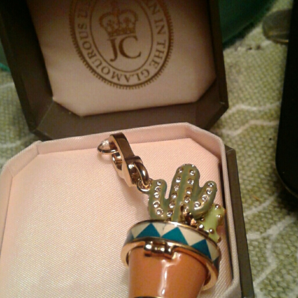 Charm juicy couture cactus with original pebbles